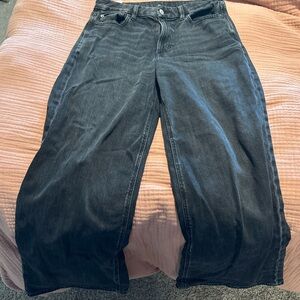 American Eagle Outfitters Black Wide Leg Jeans